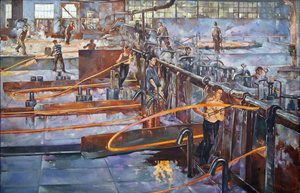 Le plan quinquennal - Leningrad par Pavlov, Semyon Andreevich (1893-1941)