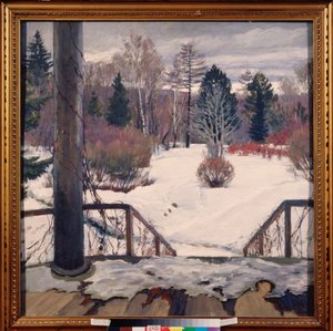 Bahar geliyor - Tablo Sergei Arsenyevich Vinogradov (1869-1938), tuval üzerine yağlı boya by Sergei Arsenevich Vinogradov