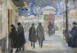 Moskova Caddesi, 1922 by Sergei Arsenevich Vinogradov