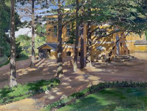 Savva Mamontovs Emlak Abramtsevo by Sergei Arsenevich Vinogradov