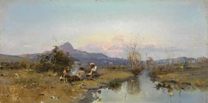 Avcılar Dinleniyor by Sergei Ivanovich Vasilkovsky