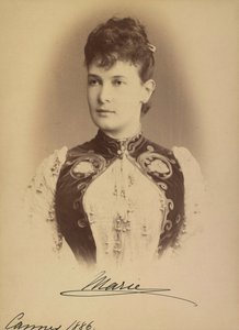 Marie Pavlovna de Russie - Rusya Büyük Düşesi Maria Pavlovna (1854-1920), Levitsky, Sergei Lvovich (1819-1898). Gümüş Jelatin Fotoğrafçılığı by Sergei Lvovich Levitsky