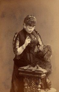 Marie Pavlovna de Russie - Rusya Büyük Düşesi Maria Pavlovna (1854-1920), Levitsky, Sergei Lvovich (1819-1898). Albümin Fotoğrafı, yaklaşık 1885. Rus Devlet Film ve Fotoğraf Arşivi, Krasnogorsk by Sergei Lvovich Levitsky