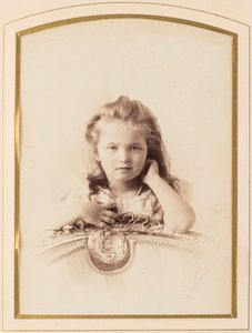 Tatyana Nikolaievna de Russie (1897-1918) - Rusya Büyük Düşesi Tatyana, Levitsky, Sergei Lvovich (1819-1898). Albümin Fotoğrafı