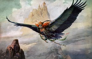 The Fantasy, c.1900 (kartpostal) by Sergei Sergeevich Solomko