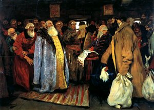 Bir voyvodanın gelişi, 1907. by Sergei Vasilyevich Ivanov