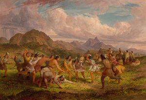Siyu Kızılderilileri Arasında Top Oynama, 1851.