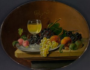 Natürmort Meyve ve Şarap Kadehi, 1865-70.