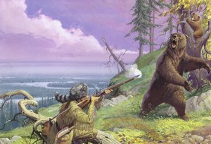 Daniel Boone Vahşi Doğa Yolunu Açıyor by Severino Baraldi
