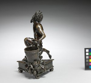 Diz çökmüş Satyr, c.1520 (bronz) by Severo da Ravenna