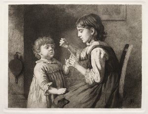 İlk İğne İşi, 1884. by Seymour Joseph Guy