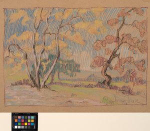 İzlenimler, c.1931 (kağıt üzerinde pastel) by Sherman Trease