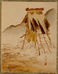 Pirinç Kurutma Çerçevesi. by Shibata Zeshin