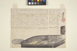 Tuvalet Seti, tarih bilinmiyor (baskı) by Shibata Zeshin