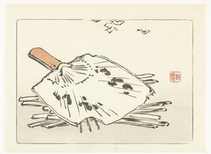 Fan ve çıra by Shibata Zeshin