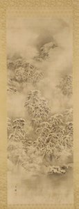 Kış manzarası, Edo dönemi veya Meiji dönemi, ca. 1865-1870. by Shiokawa Bunrin