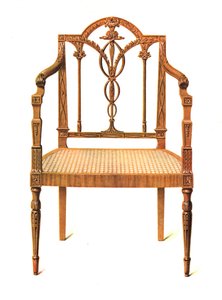 Satinwood Sandalye, 1908 by Shirley Charles Llewellyn Slocombe