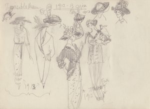 Tarihsel kostüm, c1950. by Shirley Markham