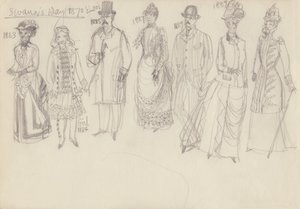 Tarihsel kostüm, c1950. by Shirley Markham