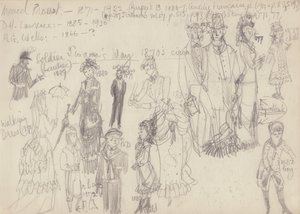 Tarihsel kostüm, c1950. by Shirley Markham