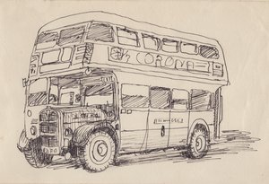 Routemaster otobüsü, 1951. by Shirley Markham