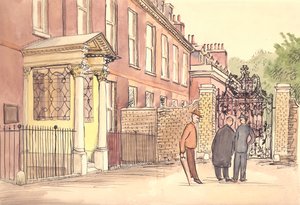 Devlet daireleri, Kensington Sarayı, Londra, c1950.