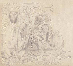 Üç cadı, c1950. by Shirley Markham