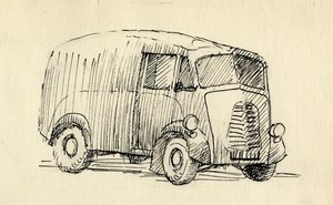 Van, 1951. by Shirley Markham