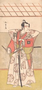 Ichikawa Dan Juro V Samuray f Expense gh sütun k olarak, değil mi? 1778. by Shunsho