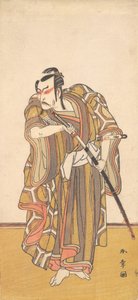 Kılıç Çeken Bir Samuray Olarak Ichikawa Danzo III, ca. 1772. by Shunsho