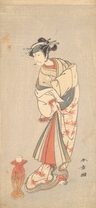 Bir Kadının Rolünde Aktör Ichikawa Danjuro V, 1772. by Shunsho