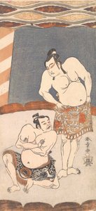 Bir Arenada Duran Bir Güreşçi Olarak İkinci Ichikawa Yaozo, 1770.