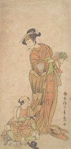 Tese Ima d Yamashita Kinsaku, Tee Yolu, Shigei, Susume r, 1772. by Shunsho
