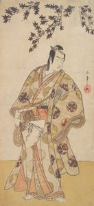 Bir Akçaağaç Altında Duran Bir Daimyo Olarak Üçüncü Ichikawa Yaozo, ca. 1783.