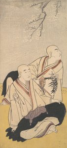 Üçüncü Sawamura Sojuro ve Budist Rahipler olarak İkinci Ichikawa Monnosuke, 1791. by Shunsho