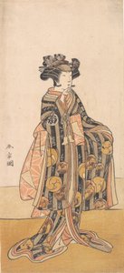 Yoshizawa rengi, o adam Tomoe sabah S end jin g ses versiyonu k, 1774 veya 1775