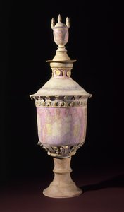 Cenaze Vazosu (Lebes Gamikos), MÖ 250-225 dolayları (boya ve yaldızlı seramik) by Sicilian School