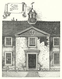 St John Hastanesi, Heytesbury, Wilts (gravür) by Sidney Heath
