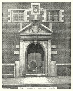 Whitgift Hastanesi, Croydon (gravür) by Sidney Heath