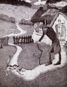 1916 yılında yayınlanan Prenses Marie-Josés Çocuk Kitabı kitabından Çarpık Bir Adam Vardı