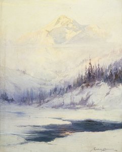 Kış Sabahı, Mckinley Dağı, Alaska by Sidney Laurence