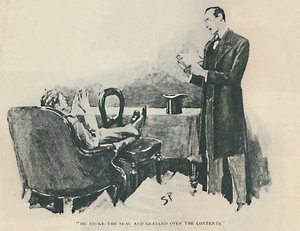 Mührü Kırdı ve İçindekilere Baktı, 1892 by Sidney Paget