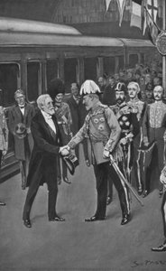 King Edward Karşılama Başkan Loubet, 6 Temmuz 1903 by Sidney Paget