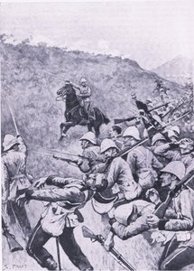 Langs Nek, 28 Ocak 1881 (1. Boer Savaşı), İngiliz Kara ve Deniz Savaşlarından bir çizim, 1915 by Sidney Paget