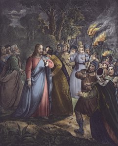 Yahuda efendisine ihanet eder (renkli taş) by Siegfried Detler Bendixen
