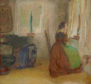 Eski bir orman evinde oda by Sigmund Walter Hampel