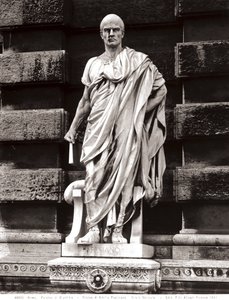 Emilio Papiniano Heykeli (mermer) by Silvio Sbricoli