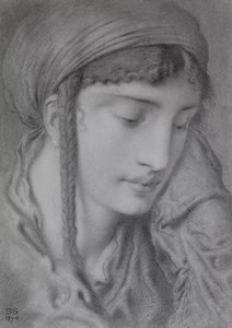 İbrani bir kız by Simeon Solomon