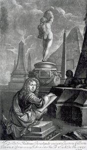 Adrian Beverland, Isaac Beckett tarafından gravürlenmiştir by Simon (after) Du Bois