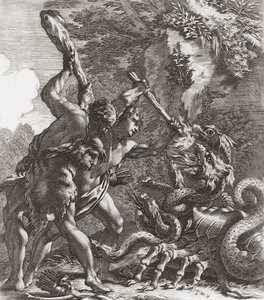 Herkül ve Hydra. (Yazdır) by Simon (after) Vouet